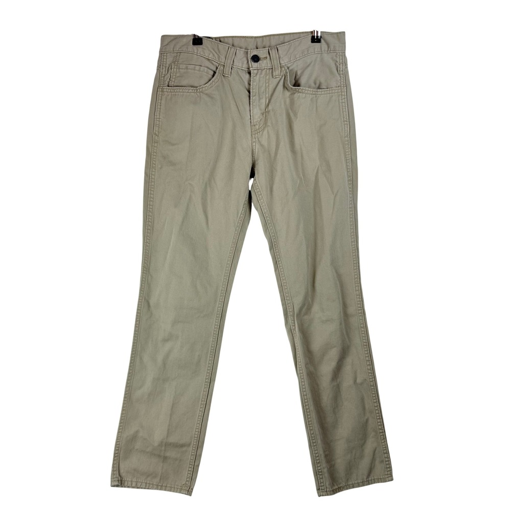 Levis 511 Slim Fit Khaki Tan Cotton Twill Pants Mens W31 L30 84511-0020